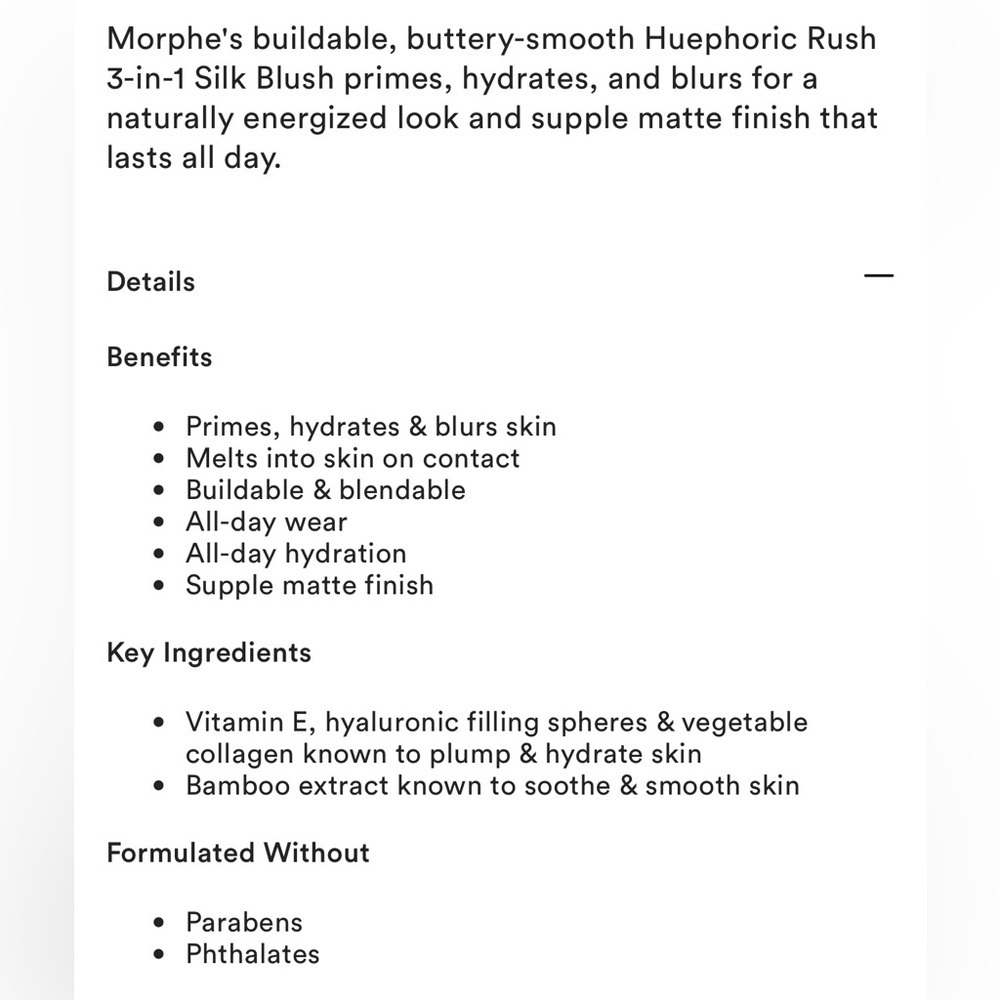 MORPHE | Huephoric Rush 3-in-1 Silk Blush | Touched - Picture 4 of 9